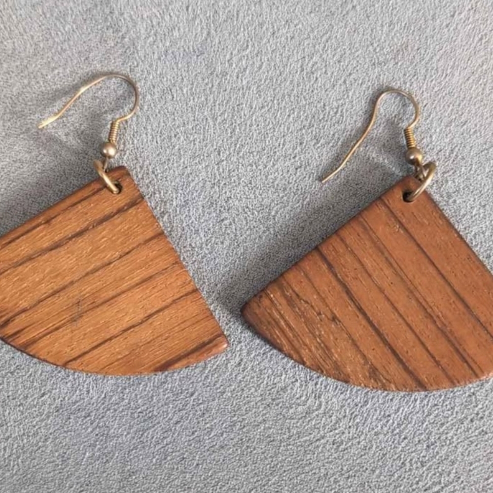 Elegant Wooden Earrings